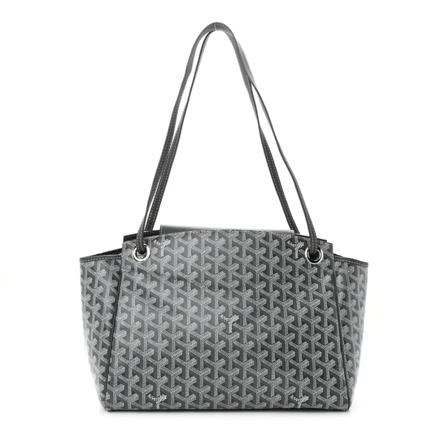 Goyard Rouette Tote PM Grey Goyardine Canvas