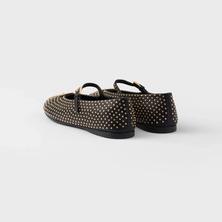 PRADA Naplak Flat Shoes black Ballet Shoes