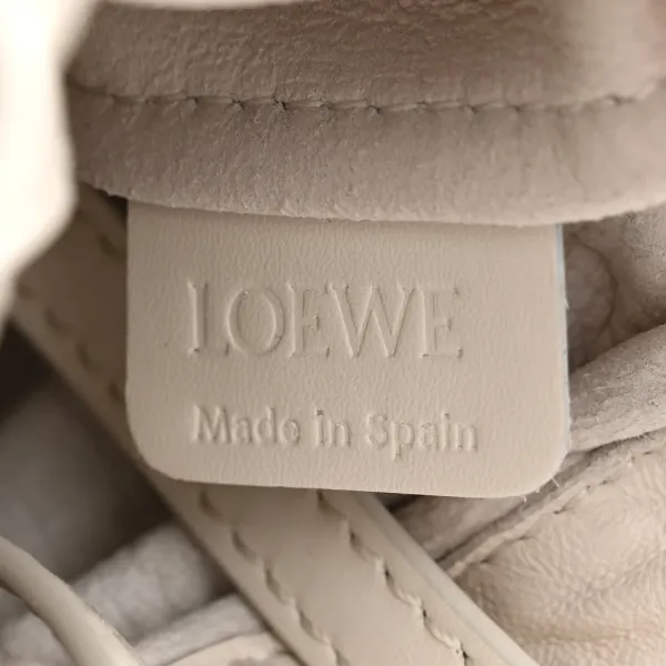 Loewe Cutout Anagram Pocket Crossbody Bag Small White Glaze Nappa Calfskin Leather - Image 2