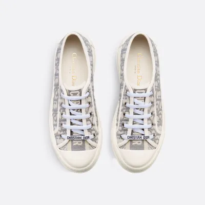 Dior thick sole grey print sneakers