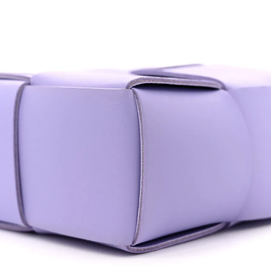 Bottega Veneta Maxi Intrecciato Mini North-South Cassette Tote Wisteria Lambskin Leather