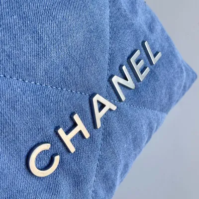 Chanel 22bags Denim Light Blue / Blue Shoulder Bags