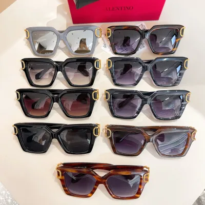 Valentino square frame glasses black/leopard purple/grey purple/black purple/brown purple/grey/black rust/black leopard color Size 54口18-145