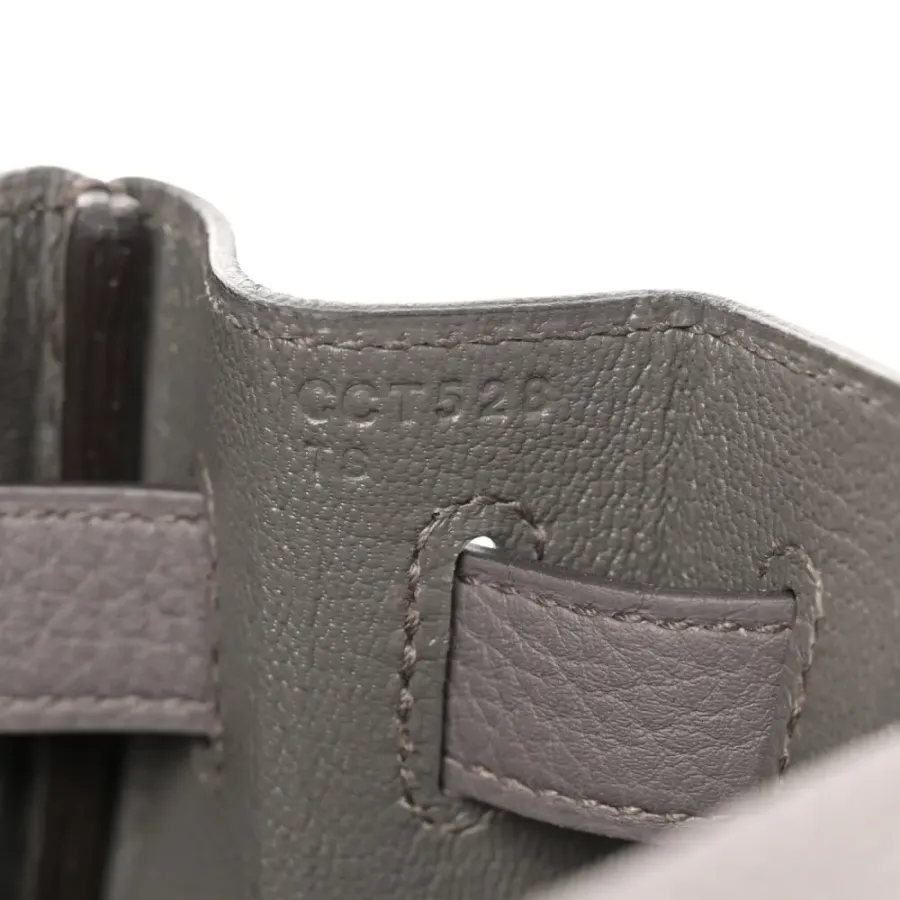 Hermès Kelly Retourne 28 Etain Togo Leather Palladium Hardware