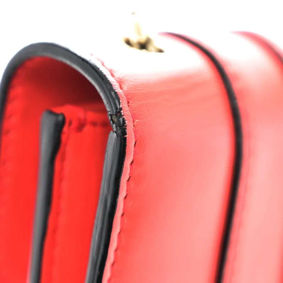 Bvlgari Mini Serpenti Forever Crossbody Bag Red Calfskin Leather Gold Hardware