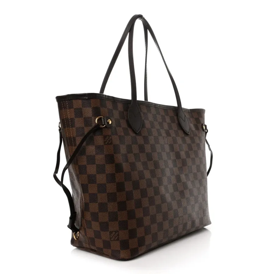Louis Vuitton Neo Neverfull MM Damier Ebene Canvas Rose Ballerine Interior