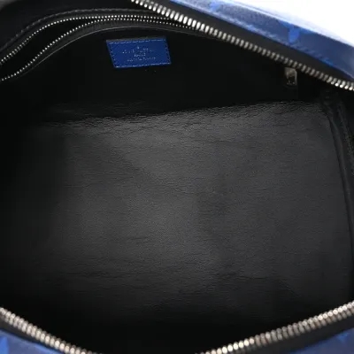 Louis Vuitton Dopp Kit Toilet Pouch PM Cobalt Taigarama Leather