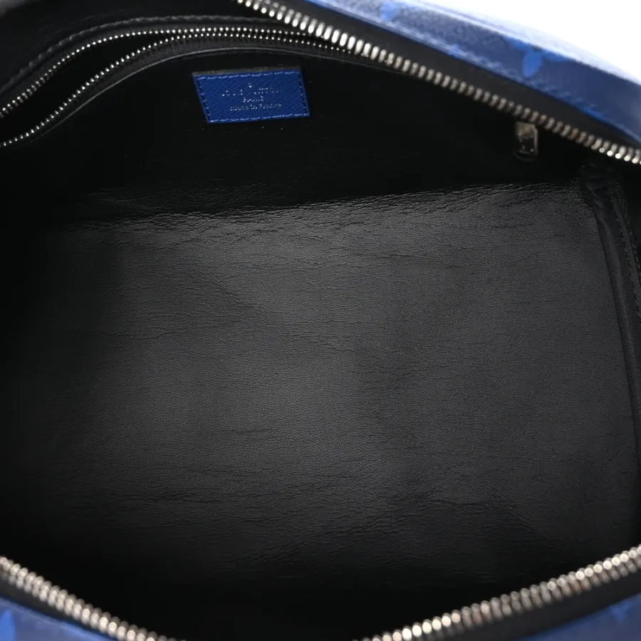 Louis Vuitton Dopp Kit Toilet Pouch PM Cobalt Taigarama Leather