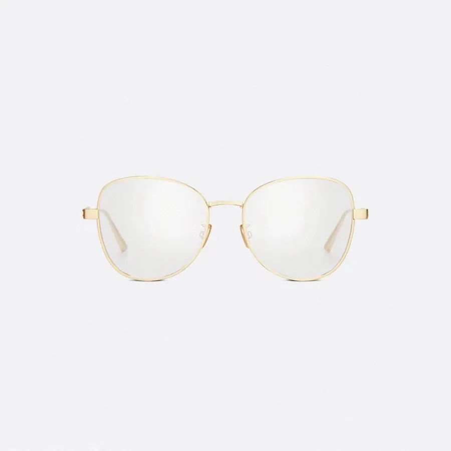 DIOR round frame glasses gold/silver color Size 54口18-145