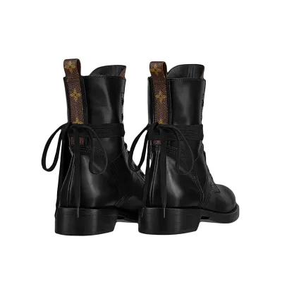 Louis Vuitton Runway Martens and nude boots