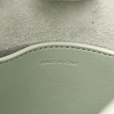 Celine Small Cuir Triomphe Bucket Bag Jade Smooth Calfskin Leather Gold Hardware