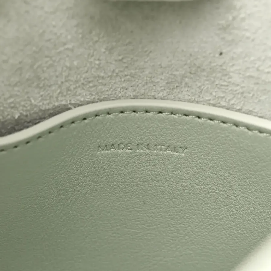 Celine Small Cuir Triomphe Bucket Bag Jade Smooth Calfskin Leather Gold Hardware