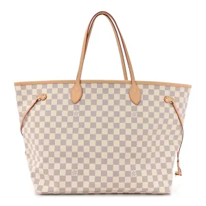 Louis Vuitton Neo Neverfull GM Damier Azur Canvas Beige Interior