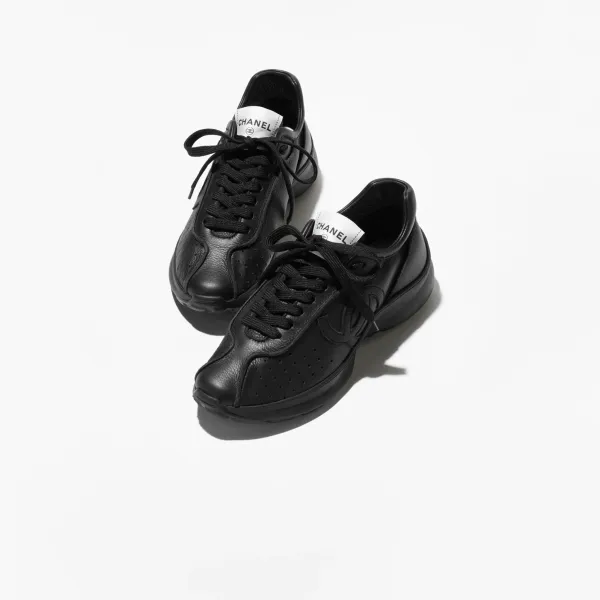 Black calf skin Chanel Sneake - Image 2