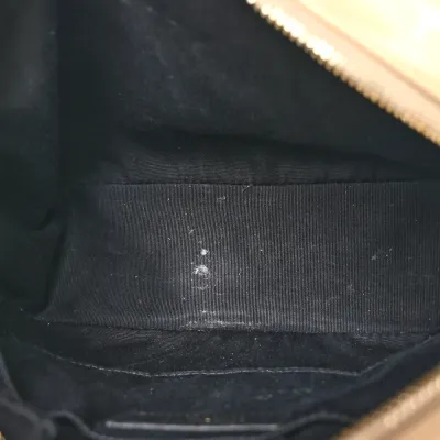 Saint Laurent Medium Lou Camera Bag Dark Beige Monogram Calfskin Matelasse Leather Aged Gold Hardware