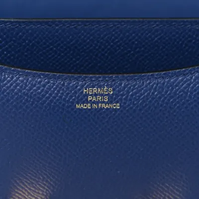 Hermès Constance 18 Bleu Saphir Epsom Leather Gold Hardware