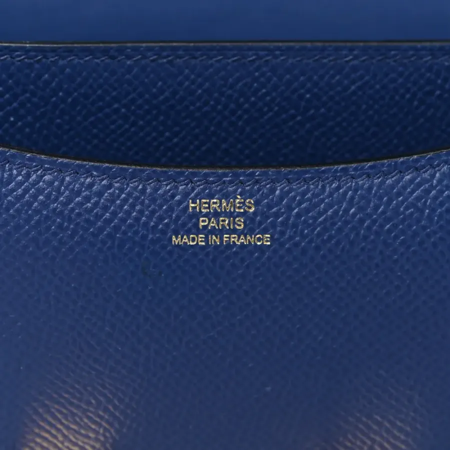 Hermès Constance 18 Bleu Saphir Epsom Leather Gold Hardware
