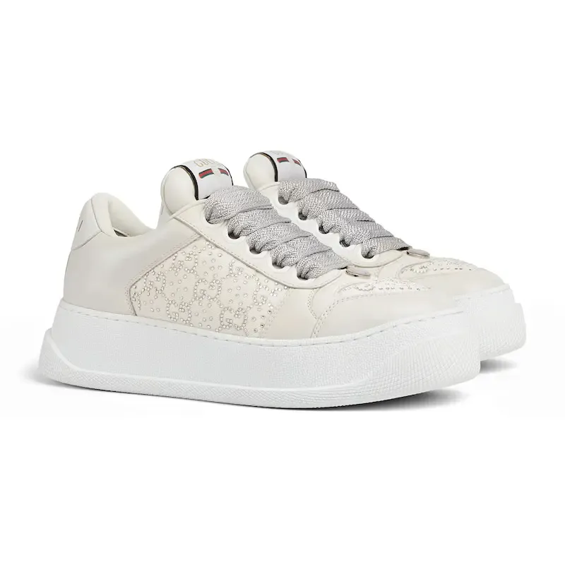 Gucci Screener series women's sports shoes white Sneakers