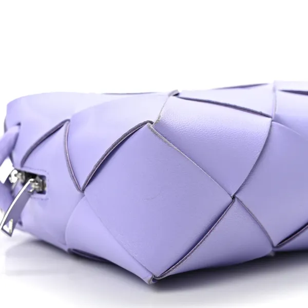 Bottega Veneta Bubble Wrap Mini Pouch Metallic Gold Fabric - Image 4