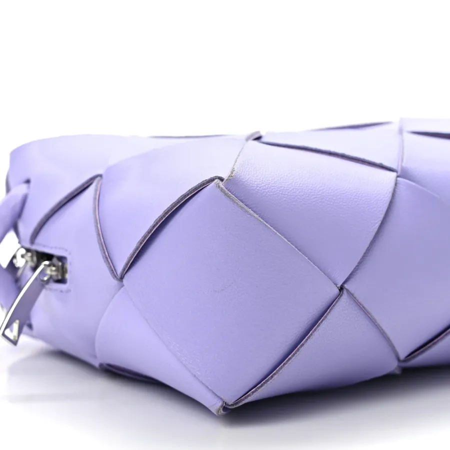 Bottega Veneta Bubble Wrap Mini Pouch Metallic Gold Fabric