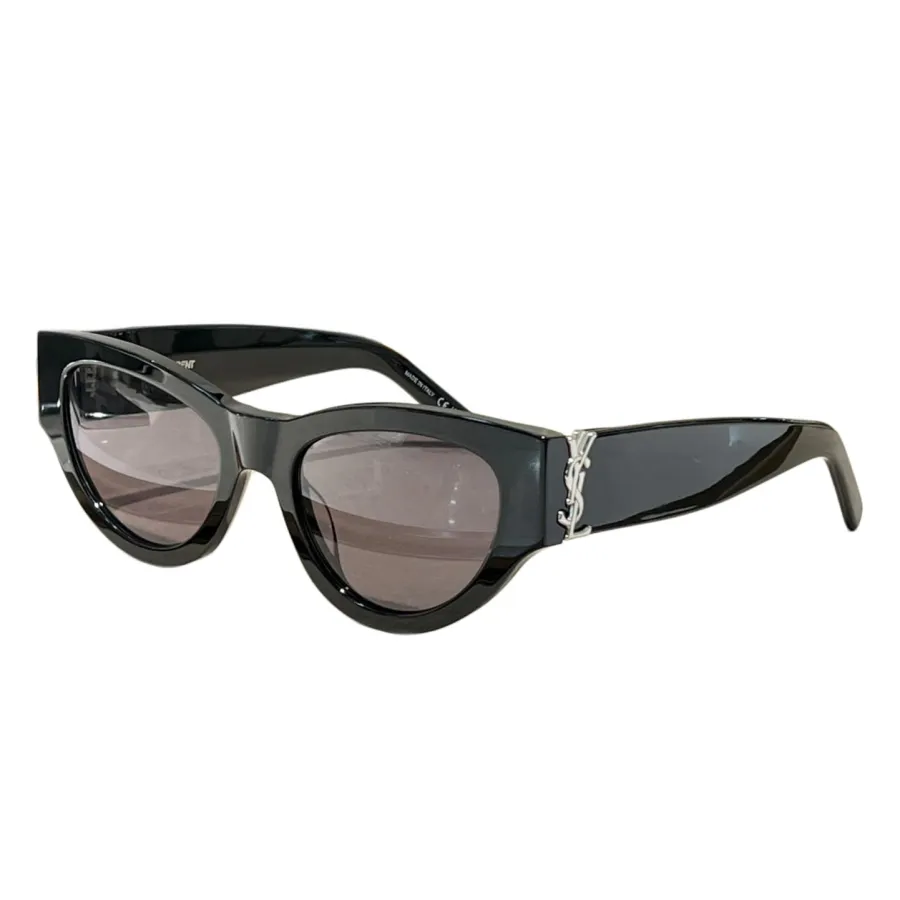 Saint Laurent Cat Eye glasses leopard/black gold/black silver color Size 53口20-145