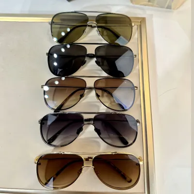 Tom Ford Pilot glasses green/brown/tawny/eggplant/black color Size 62-12 -145