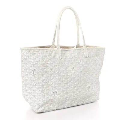Goyard Saint Louis PM White Goyardine Canvas