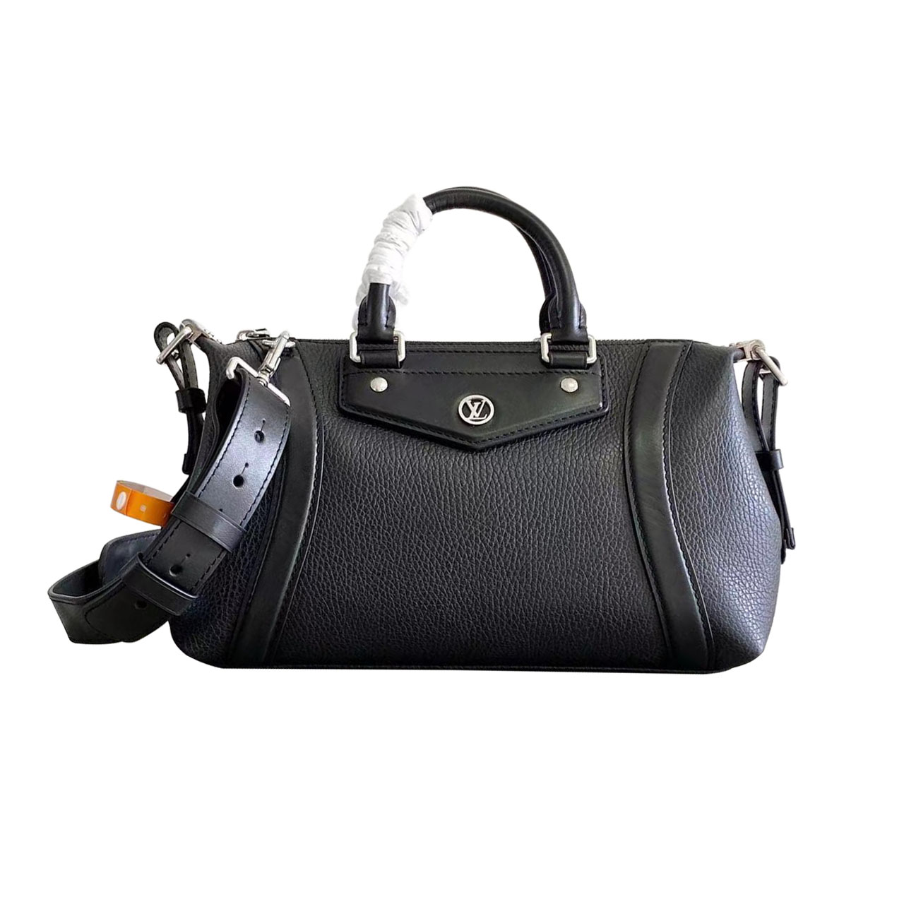 Louis Vuitton Biker PM Couro de Cordeiro Preto Hardware Prateado