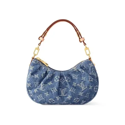 Louis Vuitton Pochette Valley Denim Blue Gold Hardware