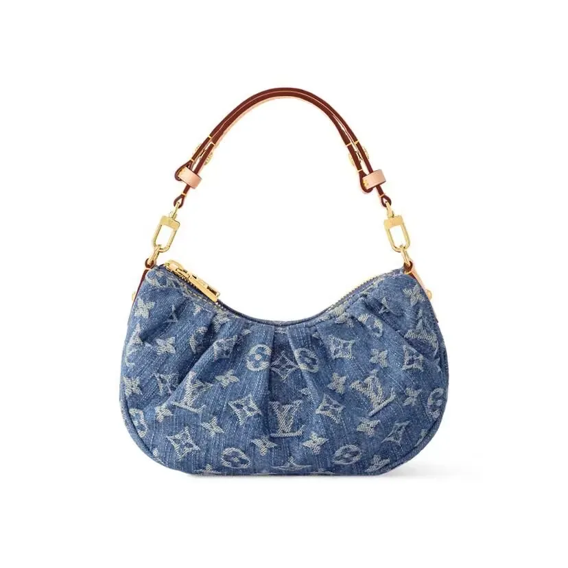 Louis Vuitton Pochette Valley Denim Blue Gold Hardware