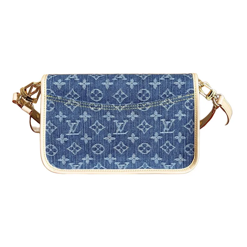 Louis Vuitton Diane Giant Monogram Empreinte Denim Canvas Gold Hardware