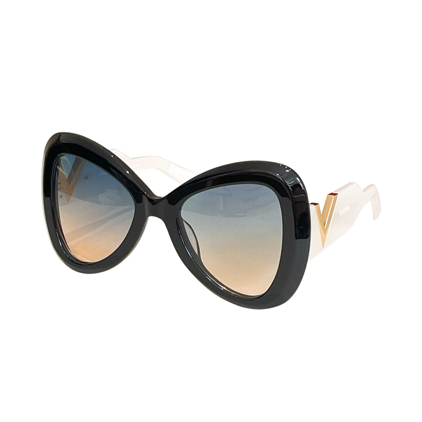 Óculos Valentino preto branco/leopardo/branco/preto/bordô/vermelho/verde castleton/verde cor Tamanho 55口16-145