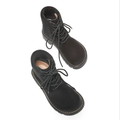 LOEWE Black Suede Sierra boots