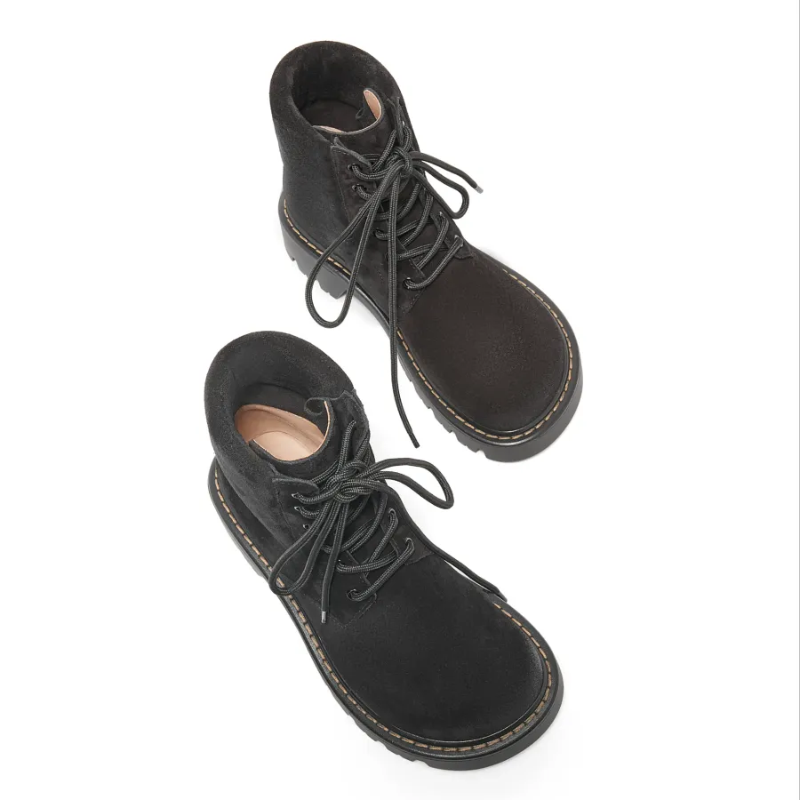 LOEWE Black Suede Sierra boots