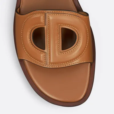 Dior brown flat slippers