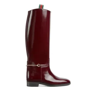 Gucci red long boots