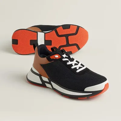HERMES Heros Sneakers Black Sports Shoes