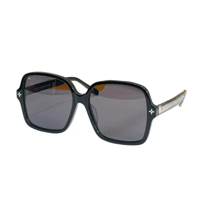 Louis Vuitton square frame glasses leopard/red/tawny/grey/black white/black/eggplant color Size 56口17-145