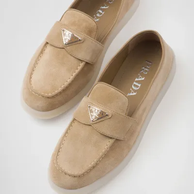 PRADA Hazel leather loafers
