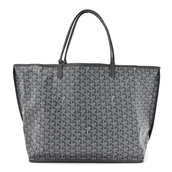 Goyard Reversible Anjou Tote GM Grey Goyardine Canvas