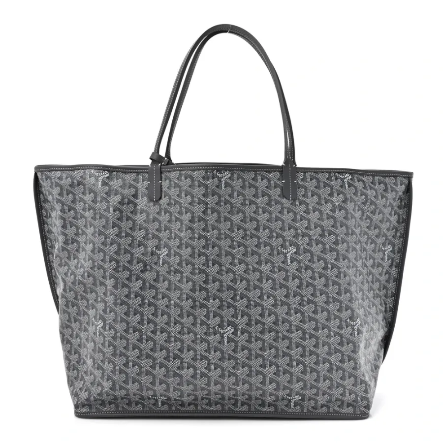 Goyard Reversible Anjou Tote GM Grey Goyardine Canvas