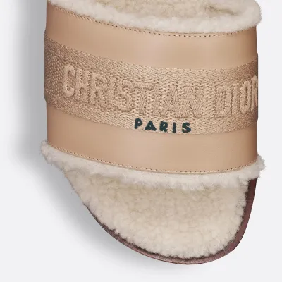 Dior flat bottom add pile slippers