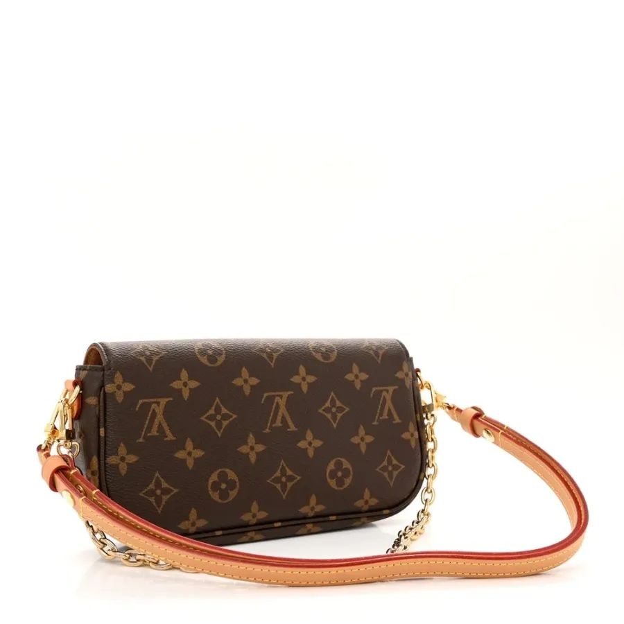 Louis Vuitton Ivy Wallet On Chain PM Monogram Canvas Gold Hardware