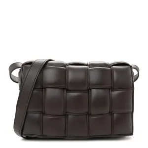 Bottega Veneta Maxi Intrecciato Padded Cassette Crossbody Bag Fondente Nappa Leather