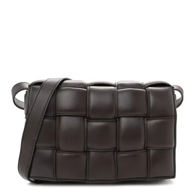 Bottega Veneta Maxi Intrecciato Padded Cassette Crossbody Bag Fondente Nappa Leather
