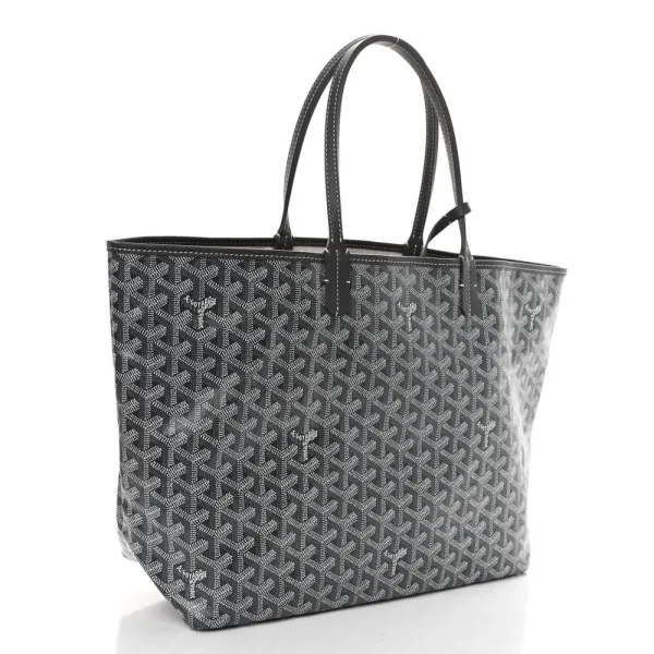 Goyard Saint Louis Tote PM Grey Goyardine Canvas - Image 2