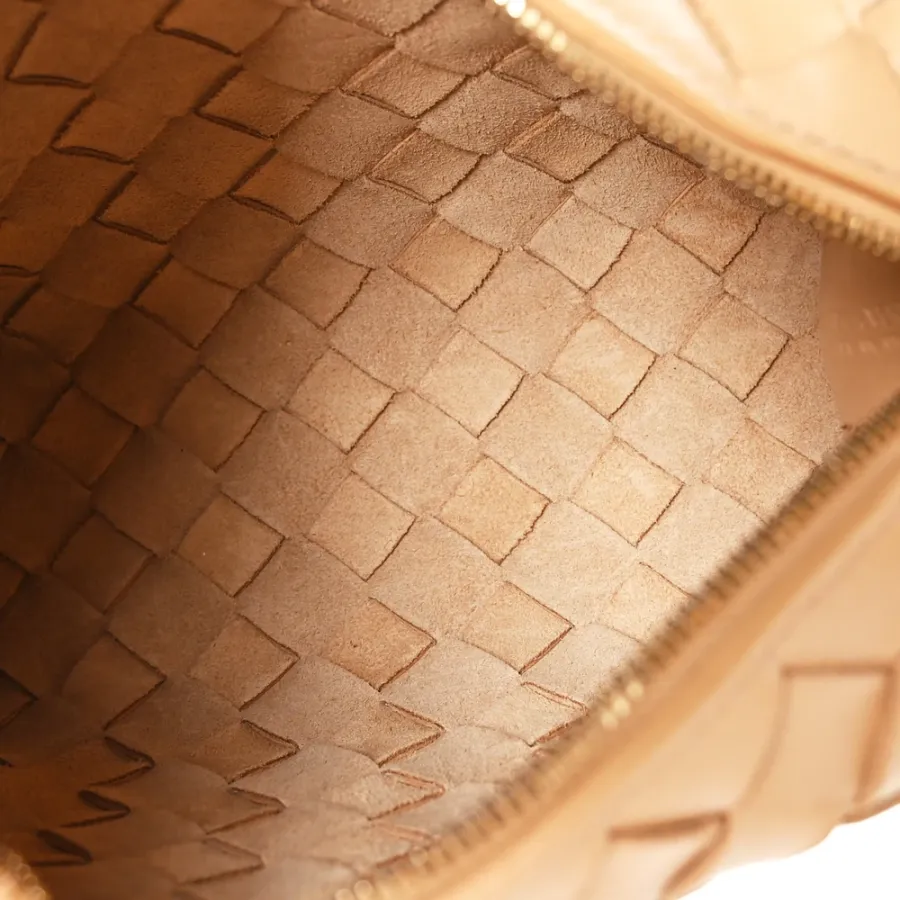 Bottega Veneta Mini Loop Camera Bag Almond Nappa Leather