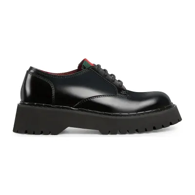 Gucci black webbing loafers