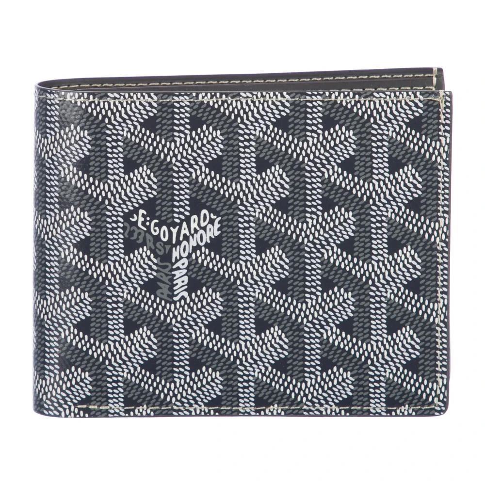 Goyard Carteira Pequena Cinza Canvas Impresso Goyardine