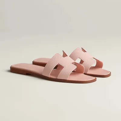 HERMES Oran pink Slippers